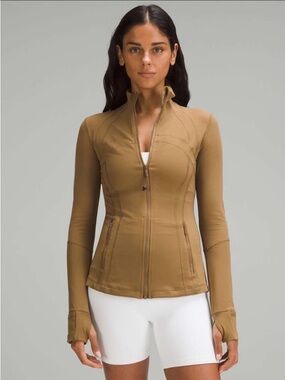 Lululemon Define Jacket Nulu Size 6 Brown Tan All Spice